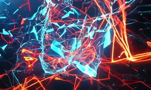 Abstract background Magic, , glowing fluid movement Stock Footage 302287633