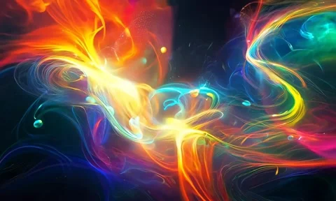Abstract background Magic, , glowing fluid movement Stock Footage 302287644