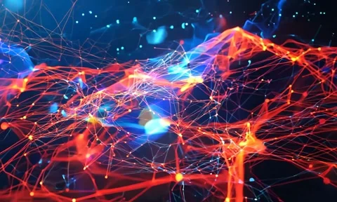 Abstract background Magic, , glowing fluid movement Stock Footage 302287738