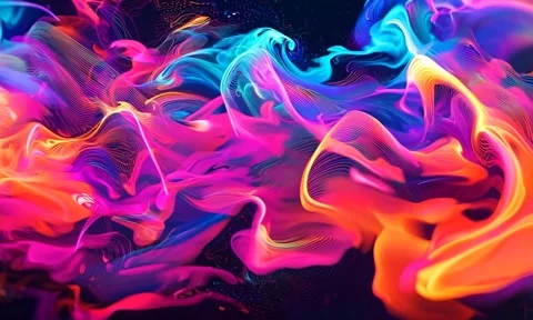 Abstract background Magic, , glowing fluid movement Stock Footage 302287763