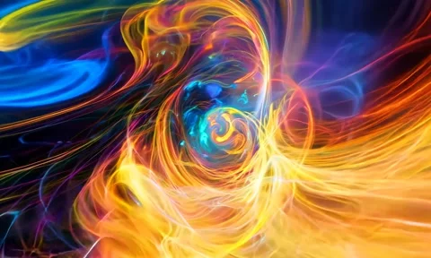 Abstract background Magic, , glowing fluid movement Stock Footage 302287768