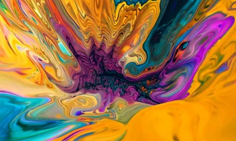 Abstract background Magic, , glowing fluid movement Stock Footage 302288234