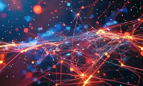 Abstract background Magic, , glowing fluid movement Stock Footage 302288236