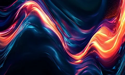 Abstract background Magic, , glowing fluid movement Stock Footage 302288238