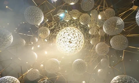 Abstract background Magic, , glowing fluid movement Stock Footage 302419843