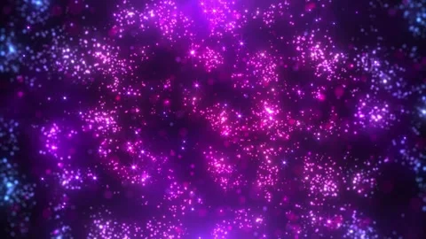 Abstract background of magic particles colorful flowers particles glow Stock Footage 311998875