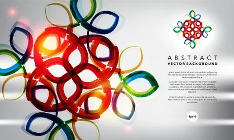 Abstract background. Mandala. Illustrazione stock