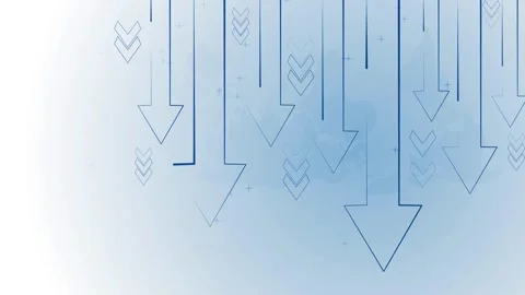 Abstract background with many arrows pointing down showing decline decrease.. Stock Footage 337262933