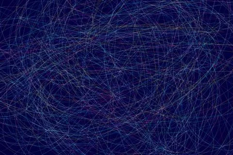 Abstract background with many chaosed lines Stock Illustration