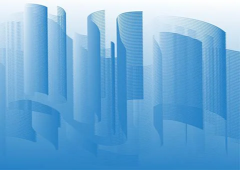 Abstract background with many curved lines for the design of banners, website Illustrazione stock