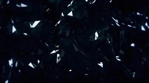 Abstract background with many dark, sharp, geometric facets 스톡 일러스트