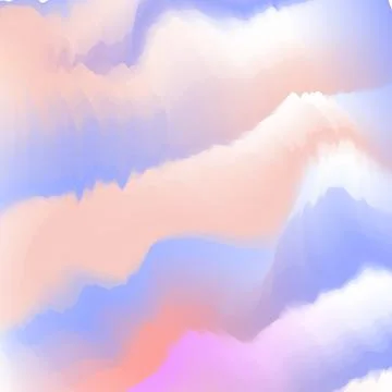 Abstract background of many elements of different shapes and colors.3d. Illustrazione stock