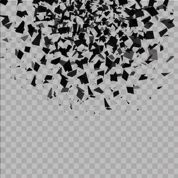 Abstract background with many falling tiny confetti pieces. vector background. Stock Illustration