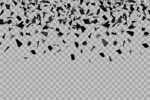 Abstract background with many falling tiny confetti pieces. vector background. Stock Illustration