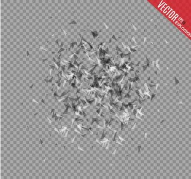 Abstract background with many falling tiny confetti pieces. vector background. Stock Illustration