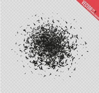 Abstract background with many falling tiny confetti pieces. vector background. Illustrazione stock