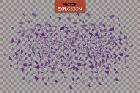 Abstract background with many falling tiny confetti pieces. vector background. Stock Illustration