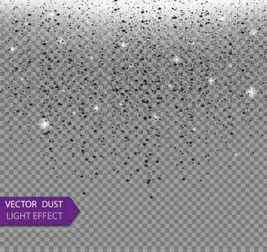 Abstract background with many falling tiny confetti pieces. vector background. Stock Illustration