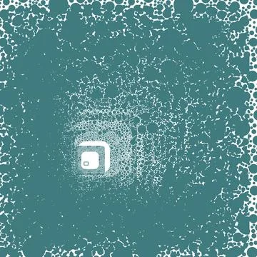 Abstract background with many rounded, chaotically arranged, green elements. 库存插图