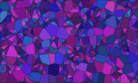 Abstract background with many small geometric shapes creating a mosaic patt.. Stock Illustration