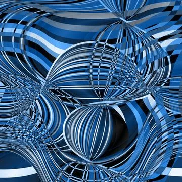 An abstract background of many thin colored lines, randomly arranged, forms.. Stock Illustration