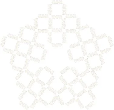 An abstract background of many yellow-and-white elements.3d Stock Illustration