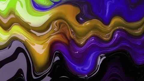 Abstract background of marble melting and moving in waves of bluish purple m 動画素材 313039797