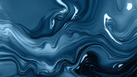 Abstract background of marble melting and moving in waves of cool shiny ocea Stock Footage 313039859