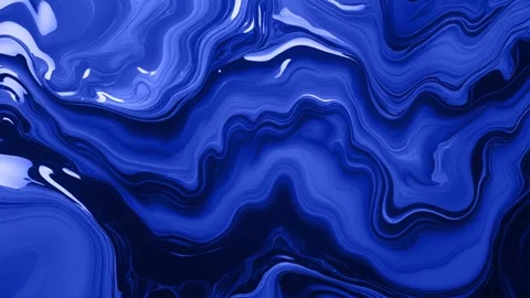 Abstract background of marble melting and moving in waves of dark blue gradi Stock Footage 313039861
