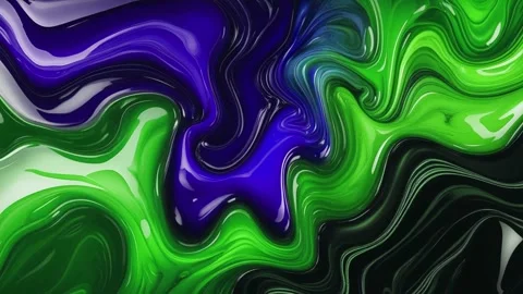 Abstract background of marble melting and moving in waves of dark blue mixed 動画素材 313039899