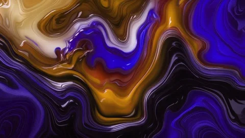 Abstract background of marble melting and moving in waves of dark brown mixe Stock Footage 313039910