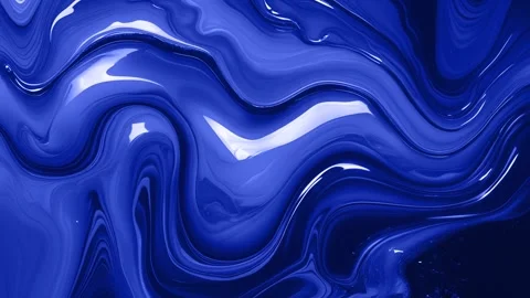 Abstract background of marble melting and moving in waves of shiny ocean blu Видео 313040128