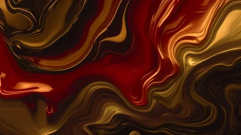 Abstract background of marble melting and moving in wavy gradient of red and Видео 313040372