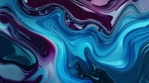 Abstract background of marble melting and moving in wavy gradient of dark pu Видео 313040373