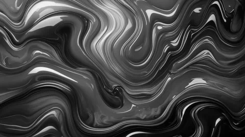 Abstract background of marble melting and moving in wavy shiny gray gradient Stock Footage 313040586