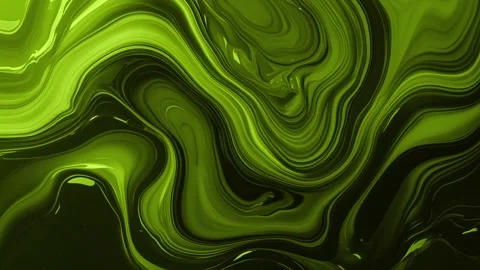 Abstract background of marble melting and moving wavy green gradient of shin Видео 313040637