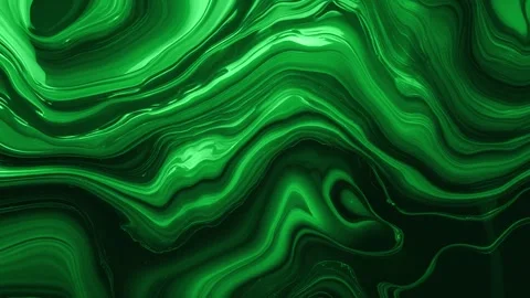 Abstract background of marble melting and moving wavy gradient green shiny l 動画素材 313040638