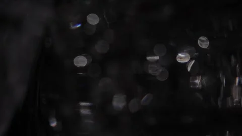 Abstract background of matte lights, sparkling glass bokeh Stock Footage 318586474