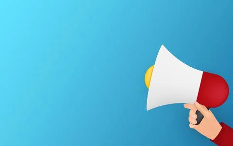 Abstract Background with Megaphone and copy space. Vector Illustration EPS10 Stock Illustration