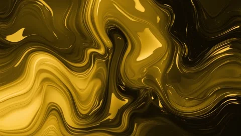 Abstract background of melted and wavy marble with shiny gold precious metal Stock Footage 313040733