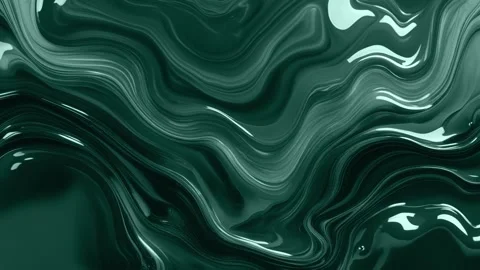 Abstract background of melting and undulating marble with cool emerald green Видео 313040763