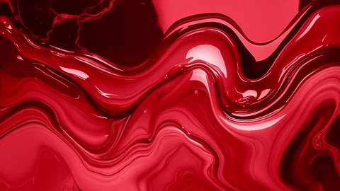Abstract background of melting and wavy marble with sparkling rose red color Видео 313040822