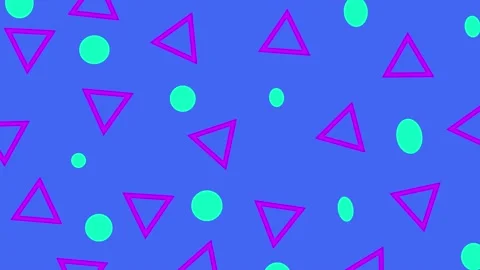 Abstract background memphis retro style 80 Stock Footage 198712419