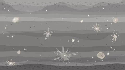 Abstract background of Mercury surface Stock Illustration