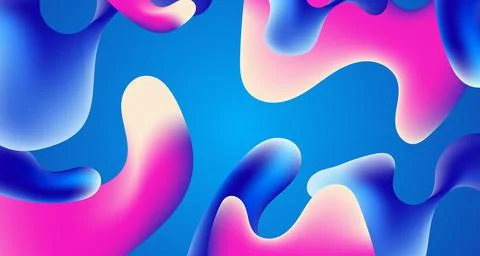 Abstract Background Mesh Gradient Blue Pink and Blue Gradient Stock Illustration