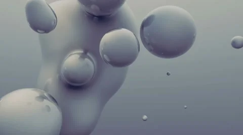 Abstract Background Metaballs - 1 Stock Footage 8554727