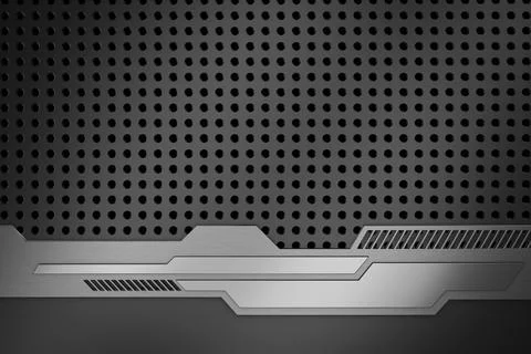 Abstract background of metal. 3D rendering. Stock Illustration