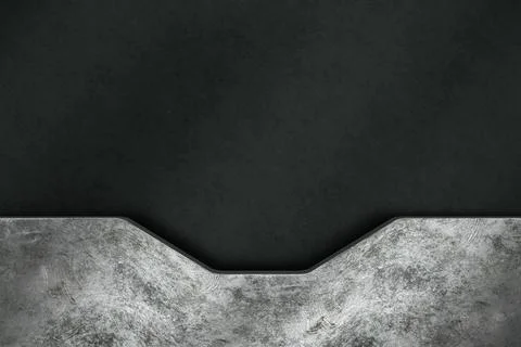 Abstract background of metal. 3D rendering. Stock Illustration