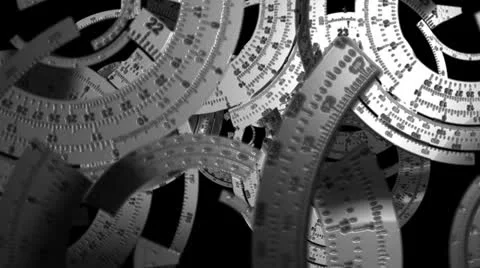 Abstract background metal ruler Video stock 24266064