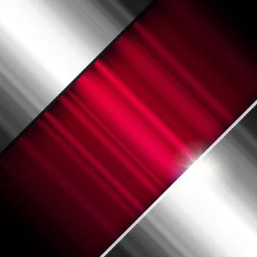 Abstract background, metallic and red, vector. Stock Illustration